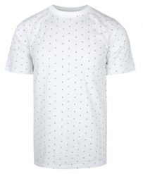 Męski T-Shirt - Pako Jeans - Drobny Wzór, Biała. Białe t-shirty męskie Pako Jeans, l, bez wzorów, z bawełny, bez kołnierzyka. Za 69.00 zł.