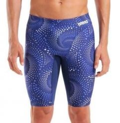 Jammery Arena Fireflow - spodenki do kolan. Niebieskie kąpielówki męskie Arena, l, bez wzorów, do pływania. Za 219.99 zł.