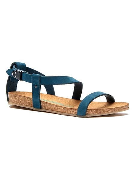 Comfortfusse Skórzane sandały w kolorze granatowym rozmiar: 36. Niebieskie sandały damskie Comfortfusse, bez wzorów, z nubiku, bez obcasa. Za 169.95 zł.