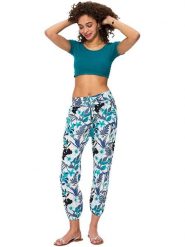 Aller Simplement Spodnie w kolorze biało-niebieskim rozmiar: 38/40. Białe spodnie materiałowe damskie Aller Simplement, bez wzorów, z bawełny, z podwyższonym stanem. Za 56.99 zł.