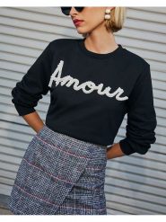 Milan Kiss Bluza w kolorze czarnym rozmiar: L. Czarne bluzy bez kaptura damskie Milan Kiss, l. Za 149.31 zł.