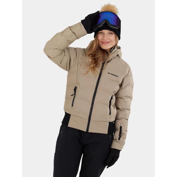 Kurtka Narciarska Damska Fundango Zina. Brązowe kurtki damskie Fundango, bez wzorów, bez kaptura, narciarskie. W wyprzedaży za 499.00 zł.