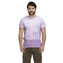 T-shirt męski Tie Dye Beach. Czerwone t-shirty męskie LEONE 1947 APPAREL, l, bez wzorów, z tkaniny, bez kołnierzyka. Za 96.83 zł.