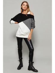 Milan Kiss Bluza w kolorze kremowo-szaro-czarnym rozmiar: S. Białe bluzy bez kaptura damskie Milan Kiss, s. Za 211.95 zł.