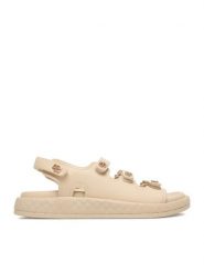 Badura Sandały EO-ALICE-LT0226-26-301 Beżowy jasny. Brązowe sandały damskie Badura, bez wzorów, ze skóry, bez obcasa, na płaskiej podeszwie. Za 359.99 zł.