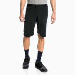 Spodenki rowerowe męskie Schöffel Mellow Trail. Niebieskie szorty męskie Schöffel, bez wzorów, z elastanu. Za 449.99 zł.