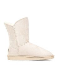 Blackfield Botki zimowe "Ocean" w kolorze kremowym rozmiar: 40. Brązowe botki damskie Blackfield, na zimę, z materiału, z okrągłym noskiem, bez obcasa, bez zapięcia. Za 156.61 zł.