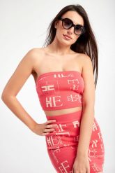 TOP ELISABETTA FRANCHI. Topy damskie Elisabetta Franchi, bez wzorów, bez kołnierzyka. W wyprzedaży za 487.07 zł.