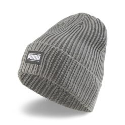 Czapka Prążkowana Akryl Z Mankietami Classic. Szare czapki męskie Puma, bez wzorów, z materiału. Za 88.54 zł.