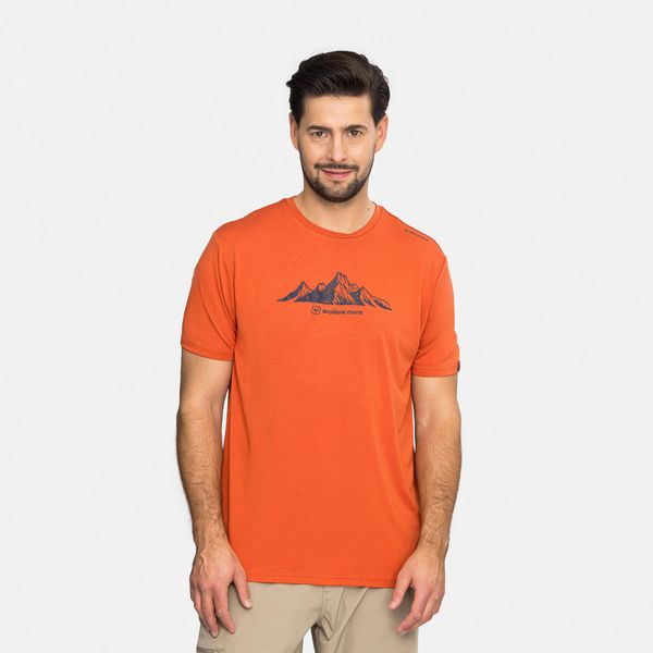 T-shirt męski VIKING Lenta Bamboo Light Man. Brązowe t-shirty męskie VIKING, m, bez wzorów, bez kołnierzyka. Za 139.90 zł.