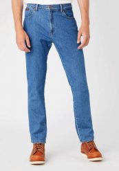 WRANGLER TEXAS TAPER MĘSKIE SPODNIE JEANSOWE ALL IN STONE W12T3831T 112145805. Spodnie materiałowe męskie Wrangler, bez wzorów, z jeansu. Za 219.99 zł.
