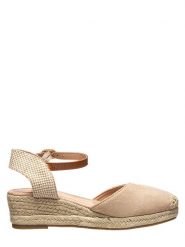 Sixth Sens Espadryle w kolorze beżowym rozmiar: 37. Brązowe espadryle damskie Sixth Sens, bez wzorów, z materiału, bez obcasa, na koturnie. Za 149.31 zł.