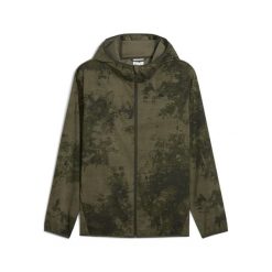 Męska kurtka TAD ESSENTIALS AOP PUMA Dark Olive Green. Zielone kurtki treningowe męskie Puma, l, bez wzorów, do biegania. Za 289.00 zł.
