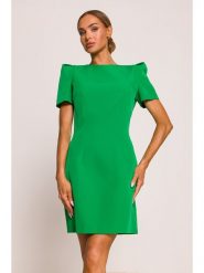 Made of emotion Sukienka w kolorze zielonym rozmiar: XL. Zielone sukienki damskie Made Of Emotion, xl, bez wzorów, bez kołnierzyka, bez ramiączek, mini. Za 209.99 zł.