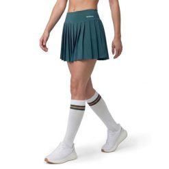 Damskie spódnico-spodenki tenisowe Siroko Flow Femme-W Green. Zielone spódniczki damskie SIROKO, bez wzorów, z tkaniny, sportowe, plisowane. Za 212.00 zł.