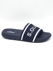 S.Oliver Klapki w kolorze granatowym rozmiar: 42. Niebieskie klapki i japonki męskie S.Oliver. Za 96.37 zł.