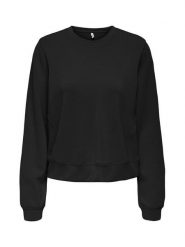 ONLY Bluza Maya 15361163 Czarny Regular Fit. Czarne bluzy bez kaptura damskie Only, xs, z syntetyku. Za 129.99 zł.