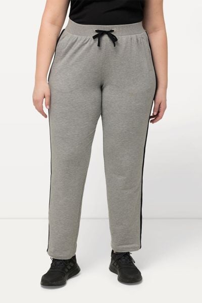 Damskie Spodnie dresowe elastyczny ściągacz kieszenie. Szare spodnie sportowe damskie Ulla Popken, plus size, z bawełny. Za 139.99 zł.
