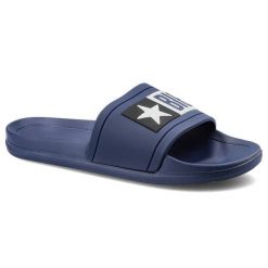 Granatowe Klapki Big Star Damskie Buty Wodoodporne. Niebieskie bikini damskie Big Star, z aplikacjami. Za 49.99 zł.