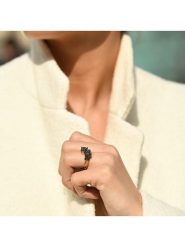 CARATELLI Złoty pierścionek "Amour de Panthères" z diamentami rozmiar: 56. Czarne pierścionki damskie CARATELLI, z diamentem, złote. Za 2,957.99 zł.