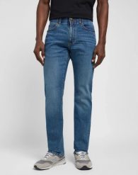 MESKIE SPODNIE LEE SLIM FIT MVP MARSET 112343280. Spodnie materiałowe męskie Lee, bez wzorów, z jeansu. Za 189.99 zł.