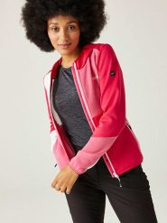 Regatta Kurtka polarowa "Walbury VII" w kolorze jasnoróżowo-czerwono-białym rozmiar: 38. Białe kurtki damskie Regatta, bez wzorów, z materiału, bez kaptura. Za 109.45 zł.