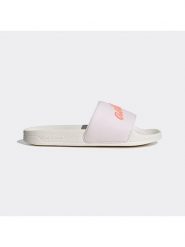 Adidas Klapki "ADILETTE SHOWER" w kolorze białym ze wzorem rozmiar: 37. Białe klapki damskie Adidas, bez wzorów, bez obcasa. Za 101.45 zł.