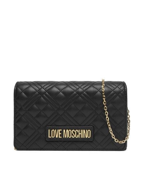 LOVE MOSCHINO Torebka JC4079PP0NLA0000 Czarny. Czarne torebki klasyczne damskie Love Moschino, bez wzorów, ze skóry, wizytowe, bez kołnierzyka, bez ramiączek. Za 399.99 zł.