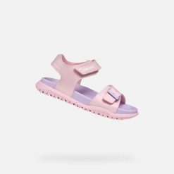 Sandały GEOX J SANDAL FUSBETTO GI Rose. Czerwone sandały męskie Geox, z syntetyku, bez zapięcia. Za 207.99 zł.