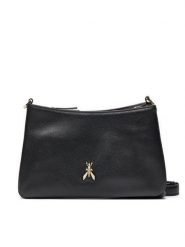 Patrizia Pepe Torebka 2B0101/L133-K103 Czarny. Czarne listonoszki damskie Patrizia Pepe, bez wzorów, ze skóry, bez dodatków. Za 1,289.00 zł.