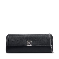 Torebka Calvin Klein. Czarne torebki wieczorowe CALVIN KLEIN, bez wzorów, wizytowe, bez kołnierzyka, bez ramiączek. Za 489.99 zł.
