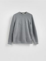 Sweter z półgolfem - szary. Szare swetry męskie Reserved, l, bez wzorów, z dzianiny, bez kołnierzyka. Za 129.99 zł.