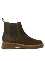 Clarks Sztyblety Clarkdale Easy 261735327 Brązowy. Brązowe sztyblety męskie Clarks, z nubiku, bez zapięcia. Za 579.99 zł.