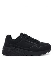 Skechers Sneakersy 403694L/BBK Czarny. Czarne buty sportowe chłopięce Skechers, ze skóry, bez zapięcia. Za 179.99 zł.