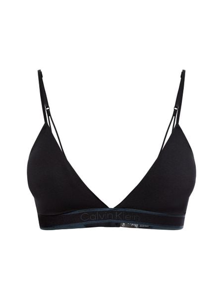 Calvin Klein Biustonosz - LL Triangle Kobiety Bawełna czarny, L. Czarne biustonosze CALVIN KLEIN, bez wzorów, z bawełny. Za 149.95 zł.