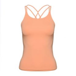Tank top treningowy damski Gymshark Studio Tank. Czerwone topy damskie Gymshark, bez wzorów, bez ramiączek. Za 109.99 zł.