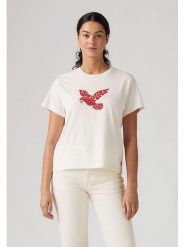 Levi's Koszulka w kolorze białym rozmiar: L. Białe bluzki damskie Levi's, l, bez wzorów, z bawełny, bez kołnierzyka. Za 82.83 zł.