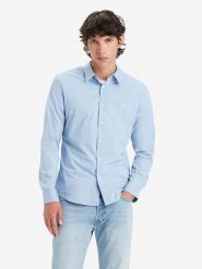 Levi's Koszula - Slim fit - w kolorze błękitnym rozmiar: S. Niebieskie koszule męskie Levi's, s, bez wzorów, bez kołnierzyka, bez ramiączek. Za 87.61 zł.