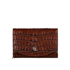 Portfel damski skórzany croco Canaletto PD1202cs299 RFID. Brązowe portfele damskie bez wzorów, ze skóry. Za 169.00 zł.