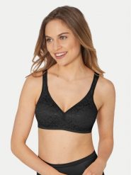 Triumph Biustonosz bezszwowy Elegant Cotton 10100175 Czarny. Czarne biustonosze Triumph, bez wzorów, z syntetyku. Za 112.00 zł.