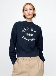 GAP Bluza w kolorze granatowym rozmiar: S. Niebieskie bluzy bez kaptura damskie GAP, s, z bawełny. Za 140.53 zł.