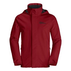 Kurtka trekkingowa męska Jack Wolfskin 11111422607. Czerwone kurtki męskie Jack Wolfskin, m, bez wzorów, z syntetyku, klasyczne, z kapturem. Za 706.00 zł.