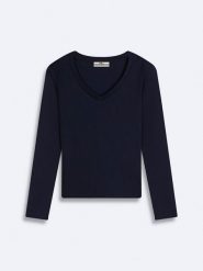 LTB Sweter w kolorze granatowym rozmiar: S. Niebieskie swetry klasyczne damskie LTB, s, prążkowane, bez kołnierzyka. Za 52.67 zł.
