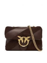 PINKO Torebka Love Puff Mini Cl AI 25-26 PLTT 100039 A2JY Brązowy. Brązowe torebki klasyczne damskie Pinko, bez wzorów, ze skóry, wizytowe, bez kołnierzyka, bez ramiączek. Za 1,259.00 zł.