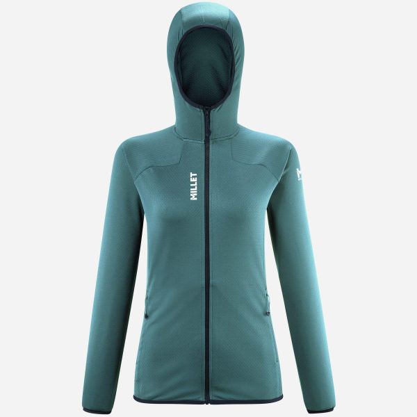 Bluza damska termiczna MILLET W Lokka Hoodie Iii zielony. Zielone bluzy bez kaptura damskie Millet, l, z dzianiny. Za 413.57 zł.