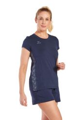 Damska koszulka Erima Essential Team. Niebieskie t-shirty damskie Erima, bez wzorów, z bawełny, bez kołnierzyka. Za 125.00 zł.