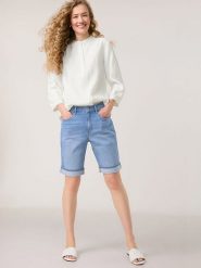Gerry Weber Bluzka w kolorze kremowym rozmiar: 42. Brązowe bluzki damskie Gerry Weber, bez wzorów, bez kołnierzyka, bez ramiączek. Za 122.96 zł.