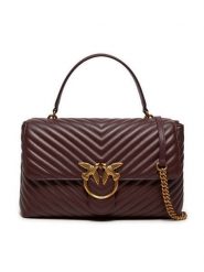 Pinko Torebka Love Lady Puff Big Cl 100042 A0GK Brązowy. Brązowe torebki klasyczne damskie Pinko, bez wzorów, ze skóry, bez dodatków. Za 2,229.00 zł.