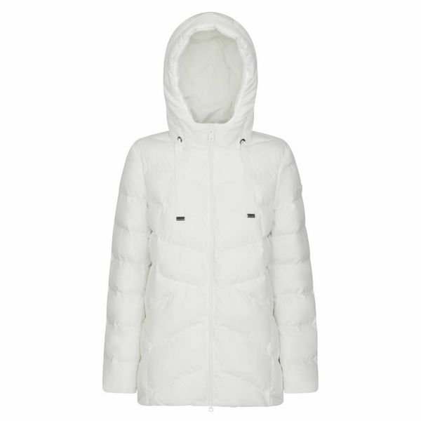 Kurtka GEOX 142417 Biały. Białe kurtki damskie Geox, bez wzorów, z tkaniny, bez kaptura. Za 506.99 zł.