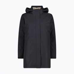 Płaszcz przeciwdeszczowy damski CMP 36Z2026D Zip Hood Parka. Szare parki damskie CMP, bez wzorów, z materiału. Za 689.99 zł.